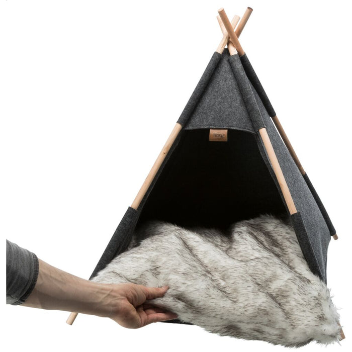 Höhle Tipi, Filz, anthrazit