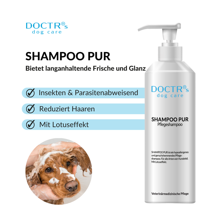 SHAMPOO PUR - Pflegeshampoo für Hunde