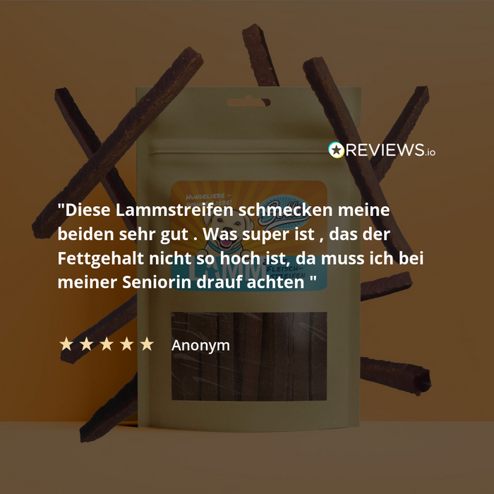 Zarter Liebesbeweis - Lamm Fleischstreifen