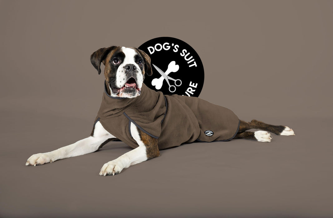 Hundebademantel & Schlafmantel (2-in-1) „Truffle Brown“