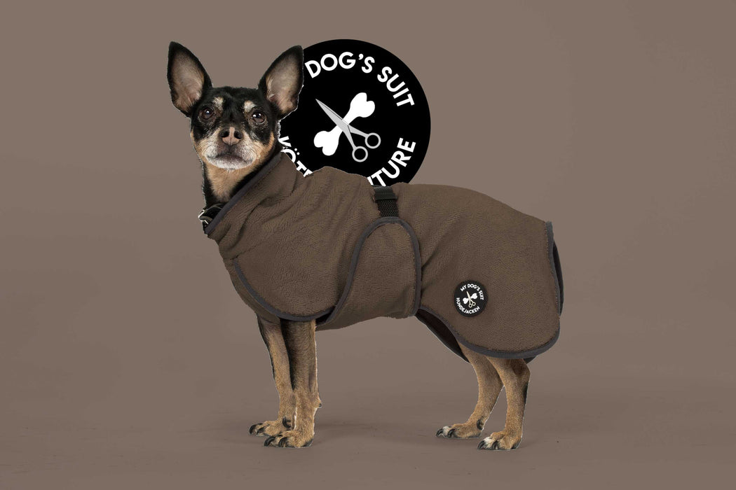 Hundebademantel & Schlafmantel (2-in-1) „Truffle Brown“