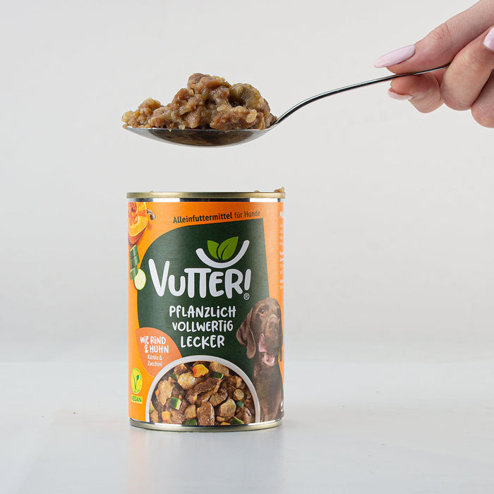 Vutter! Nassfutter: Wie Rind & Huhn