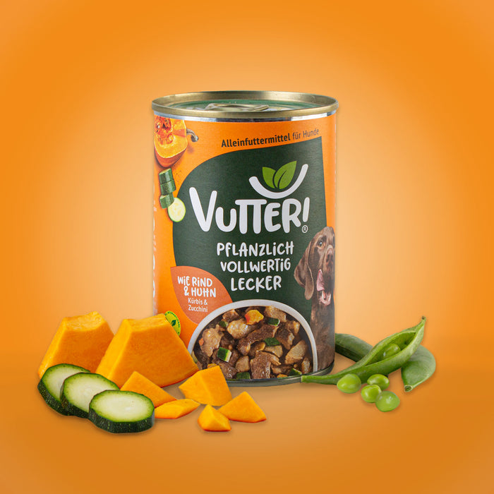 Vutter! Nassfutter: Wie Rind & Huhn