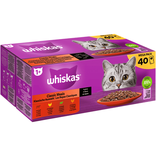 Whiskas 1+ Kla. Auswahl Sauce 40x85g