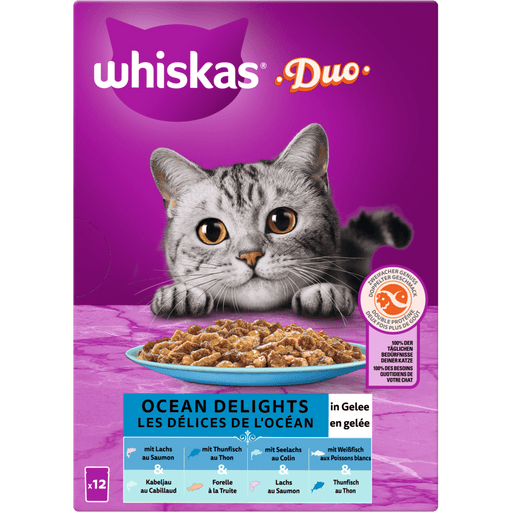 Whiskas Duo Ocean Delights Gelee 12x85g