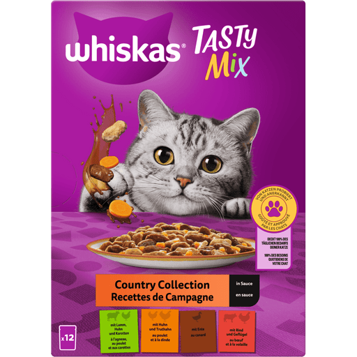 Whiskas M.P Tasty Mix CountryCol Sauce 12x85g