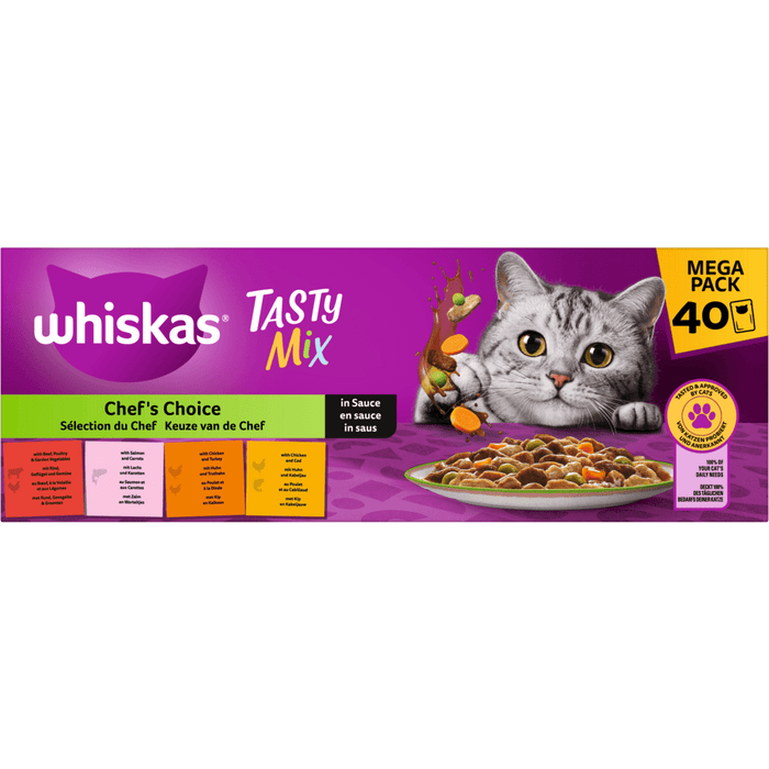 Whiskas Tasty Mix ChefsCho Sauce 40x85g