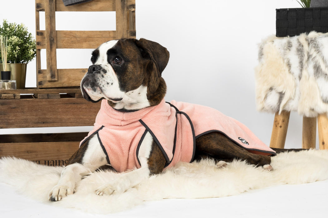 Hundebademantel & Schlafmantel (2-in-1) „Luxury Pink“