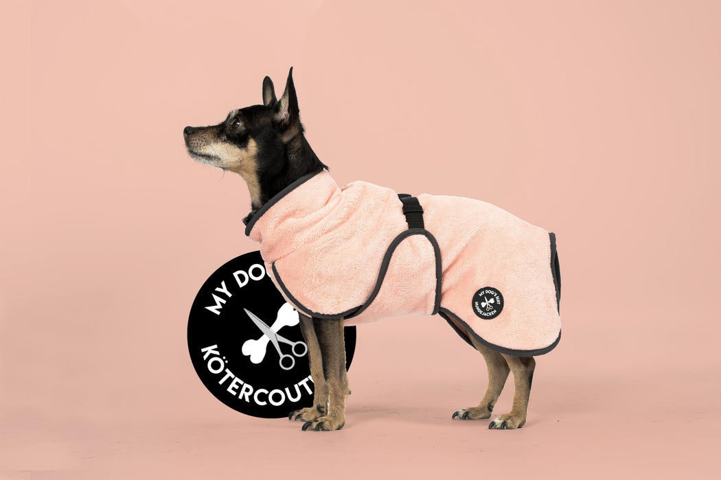 Hundebademantel & Schlafmantel (2-in-1) „Luxury Pink“