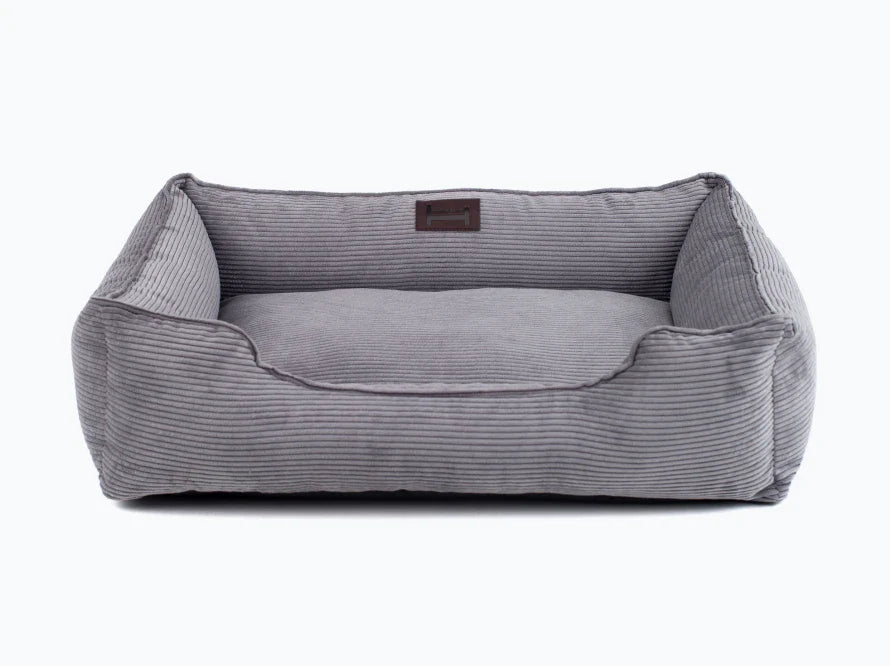 DREAMER orthopädisches Hundebett aus Möbelcord mit Handwerklich/ Höchste Funktionalität