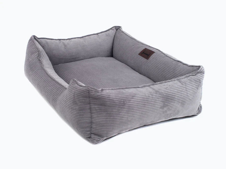 DREAMER orthopädisches Hundebett aus Möbelcord mit Handwerklich/ Höchste Funktionalität