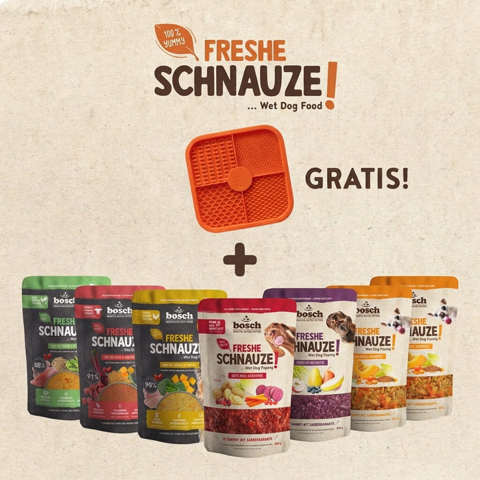 8x Freshe Schnauze Topping + Schleckmatte gratis