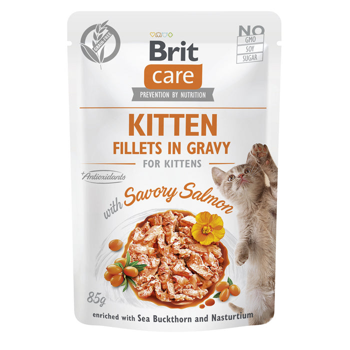 Brit Care Cat Fillets in Gravy Kitten 24x85g