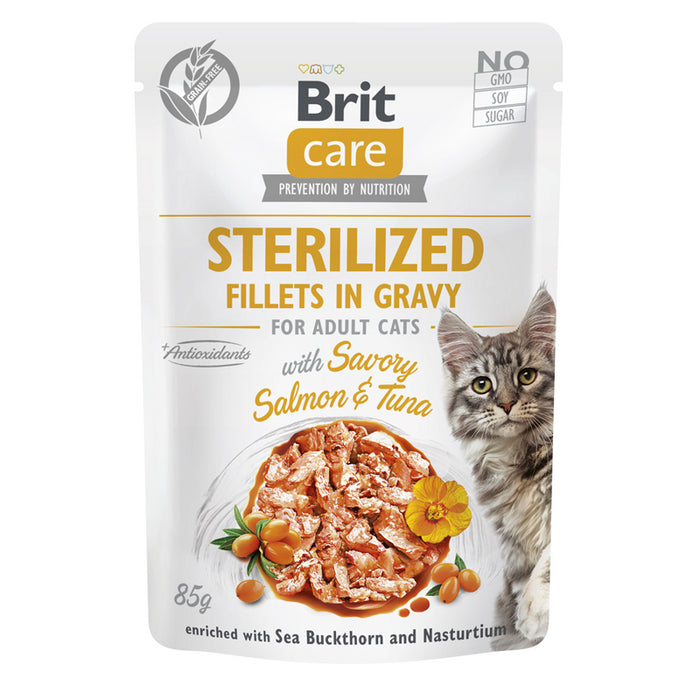 Brit Care Cat Fillets in Gravy Sterilized 24x85g
