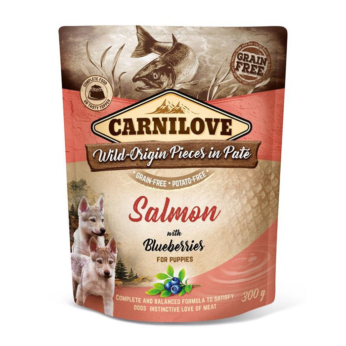 Carnilove Hund Pouch Paté für Welpen und Junghunde 12x300g