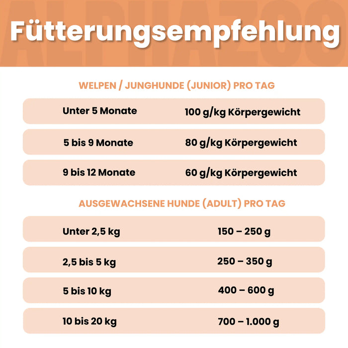 Probierschmaus Hund