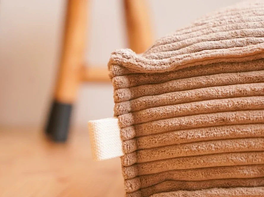 Orthopädische MEMORY FOAM Hundekissen aus Möbelcord / Premium Hundebett für mittlere und große Hunde / Hundematratze