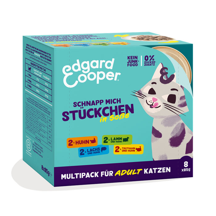 Edgard & Cooper Stückchen in Soße Adult Multipack