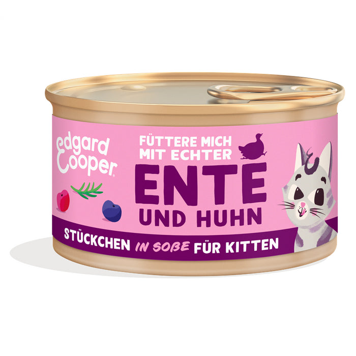 Edgard & Cooper Stückchen in Soße Kitten 18 x 85g