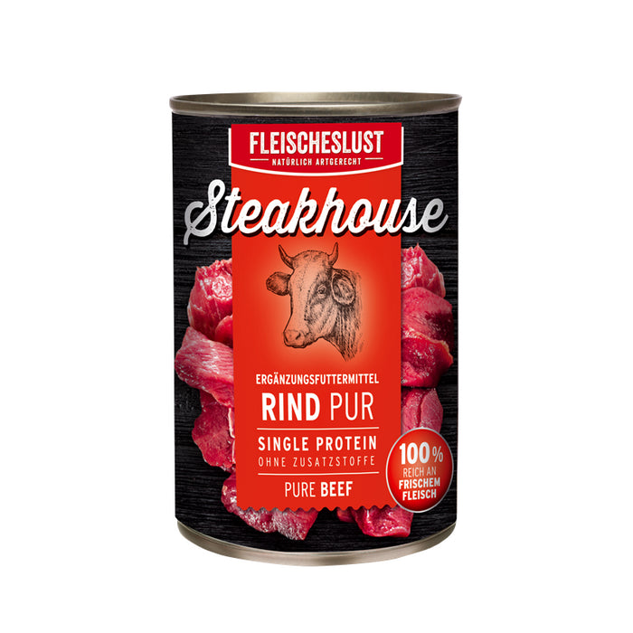 Fleischeslust Steakhouse Pur 12x400g