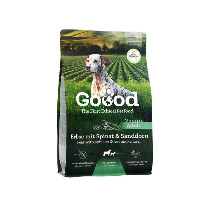 GOOOD Dog Adult Veggie Erbse mit Spinat und Sanddorn