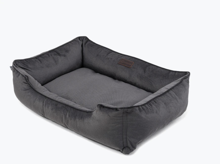 DREAMER orthopädisches Hundebett aus Möbelvelours / gegen Graben und Buddeln resistent