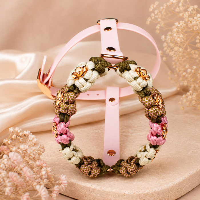 Hundegeschirr Blumen Tierluxe, Paracord, Biothane