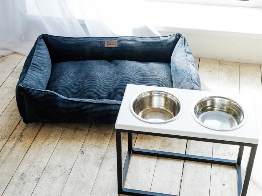 DREAMER orthopädisches Hundebett aus Möbelcord mit Handwerklich/ Höchste Funktionalität