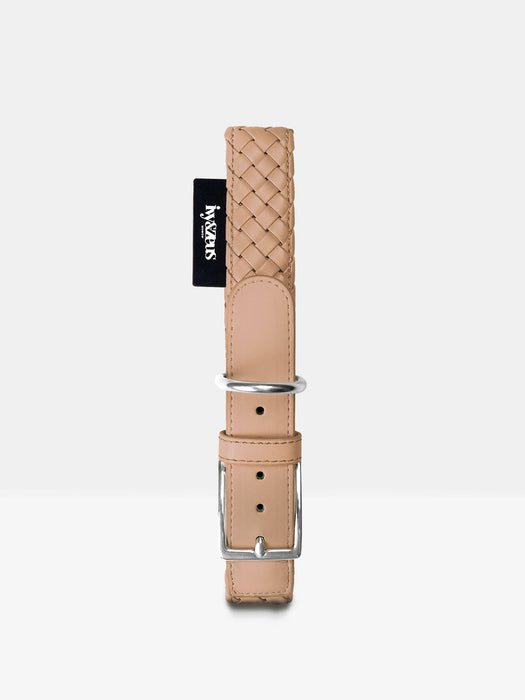 Handgeflochten & Limitiert: Halsband Safari in Beige