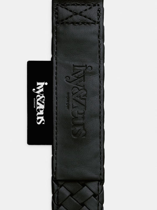 Handgeflochten & Limitiert: Halsband Panther in Schwarz
