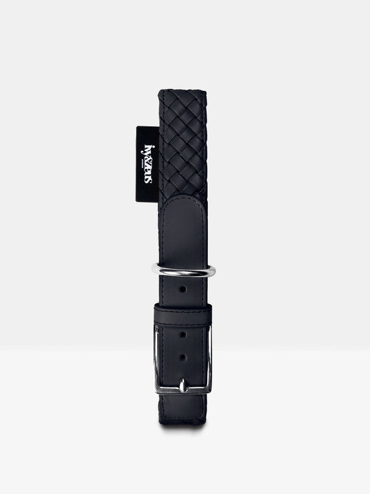 Handgeflochten & Limitiert: Halsband Panther in Schwarz