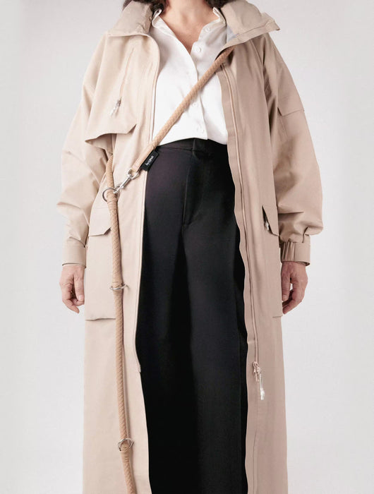 Stilvolle Flexibilität: Leine Safari in Beige