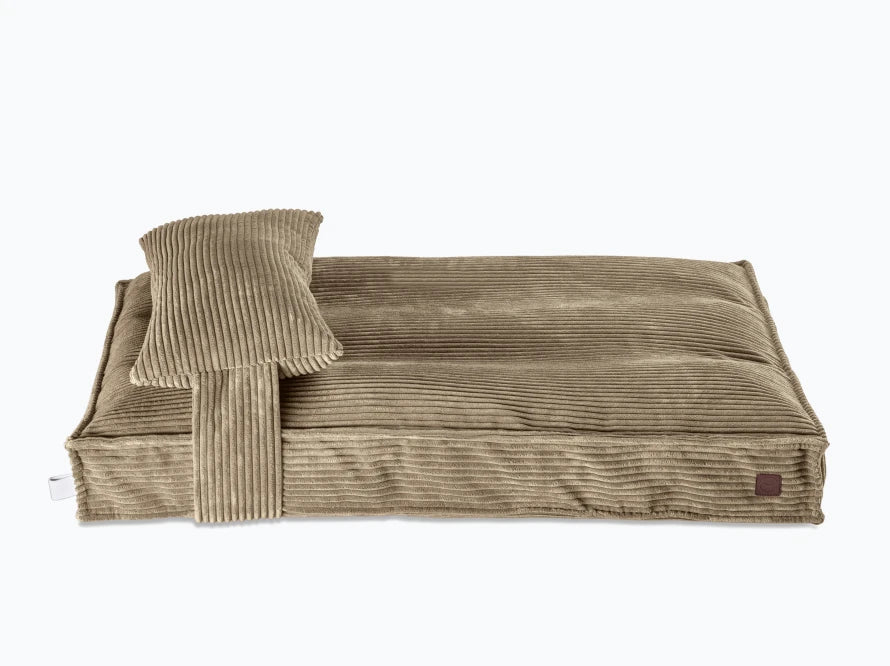 Orthopädische MEMORY FOAM Hundekissen aus Möbelcord / Premium Hundebett für mittlere und große Hunde / Hundematratze