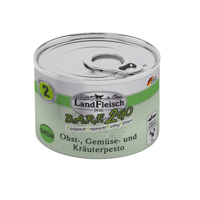 LandFleisch B.A.R.F.2GO Obst-, Gemüse und Kräuterpesto 6x200g