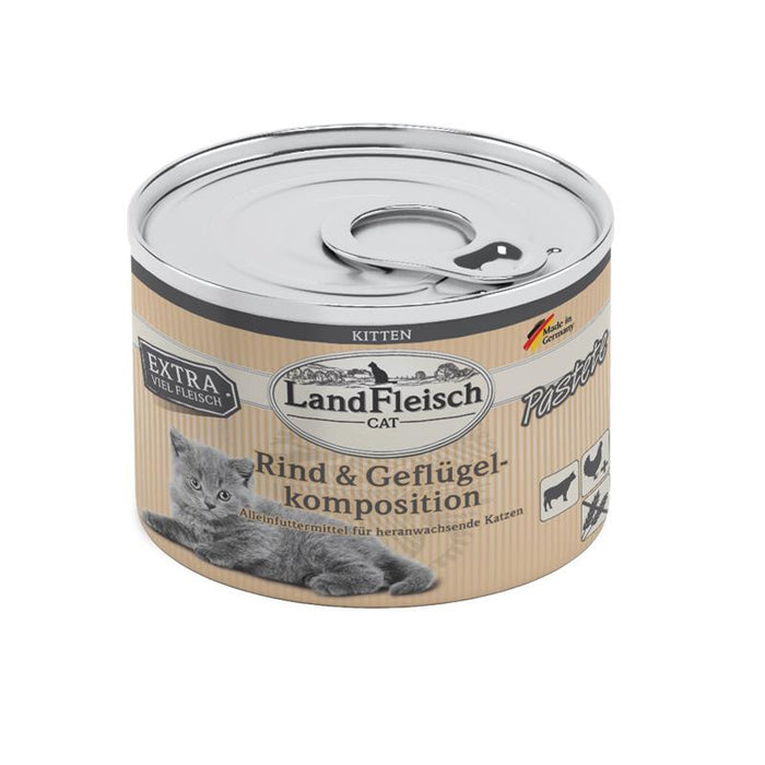 LandFleisch Cat Kitten Pastete Rind+Geflügelkomposition