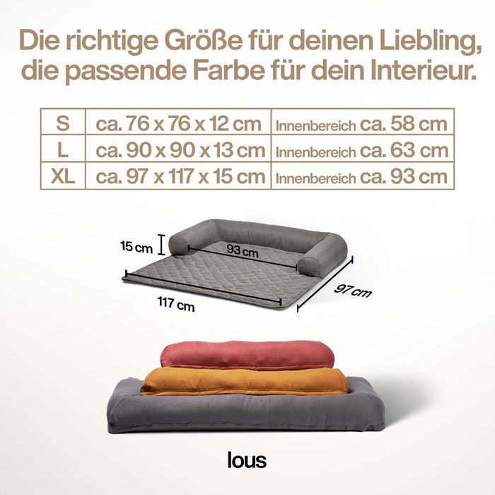 Lous handgefertigter Sofaschutz Sofadecke mit Rand