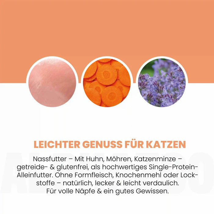 Monoprotein Huhn Nassfutter für Katze
