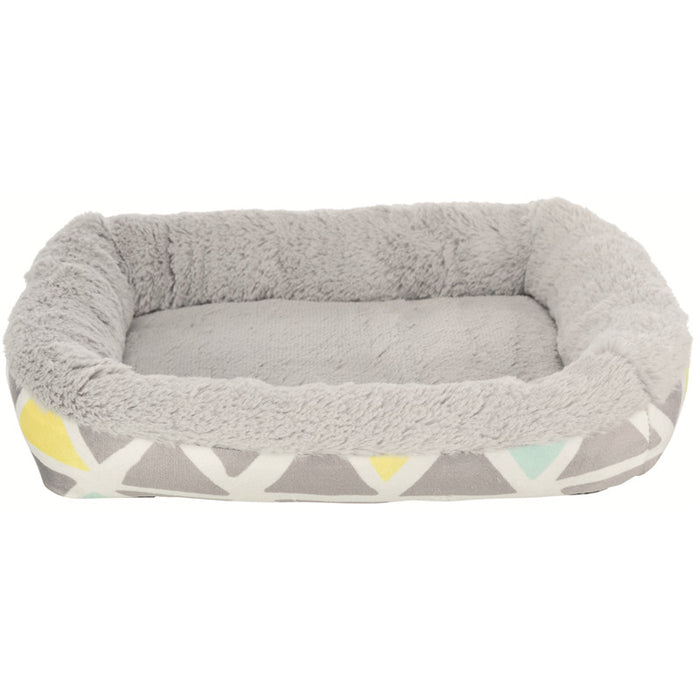 Trixie Kuschelbett Bunny eckig bunt/grau