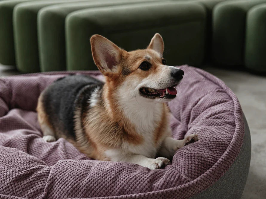 DONUT Hundebett aus langlebigem Soft-Touch-Möbelstoff