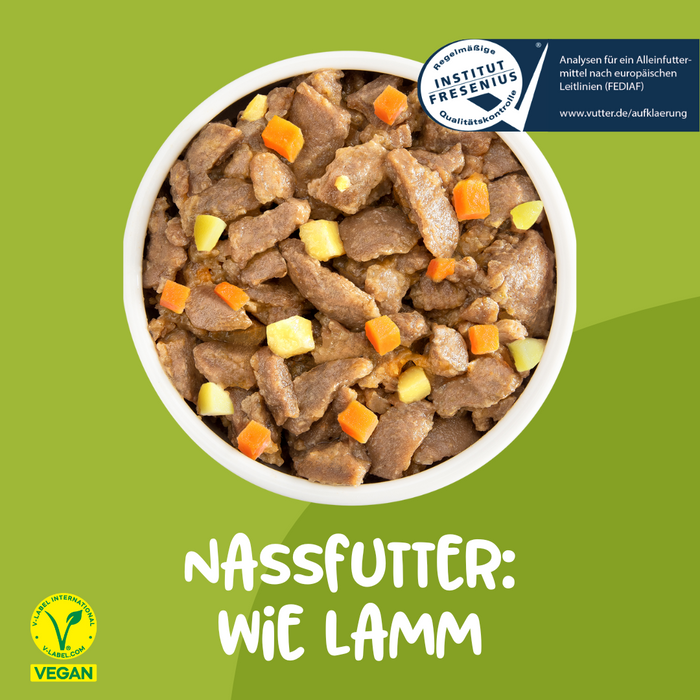 Vutter! Nassfutter: Wie Lamm