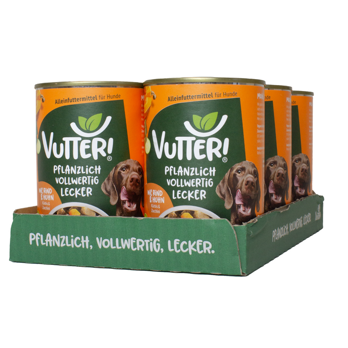 Vutter! Nassfutter: Wie Rind & Huhn