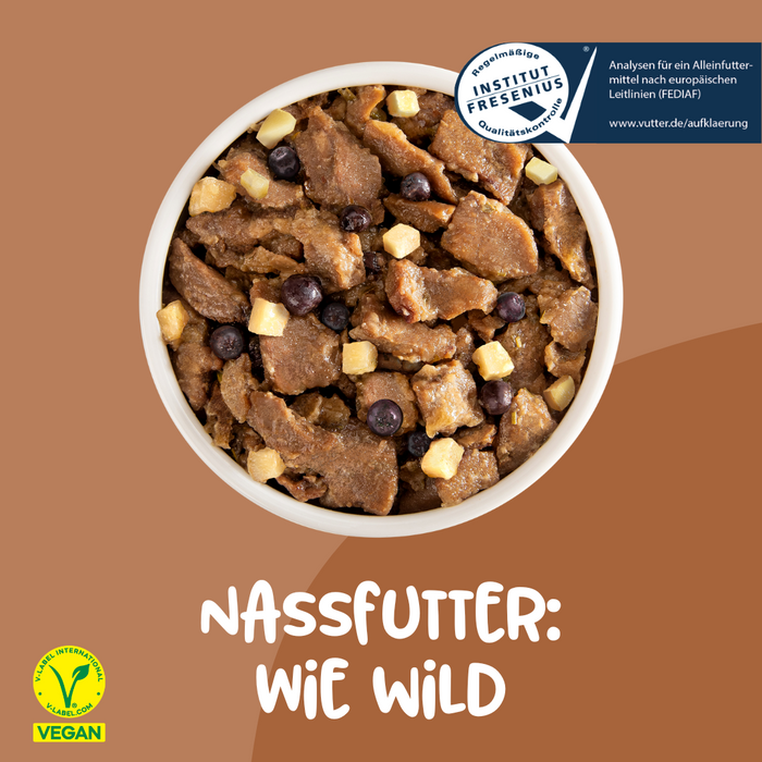 Vutter! Nassfutter: Wie Wild