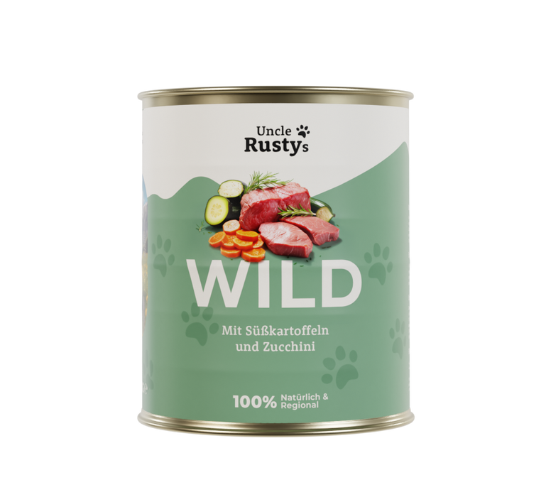 Wild mit Süßkartoffeln und Zucchini