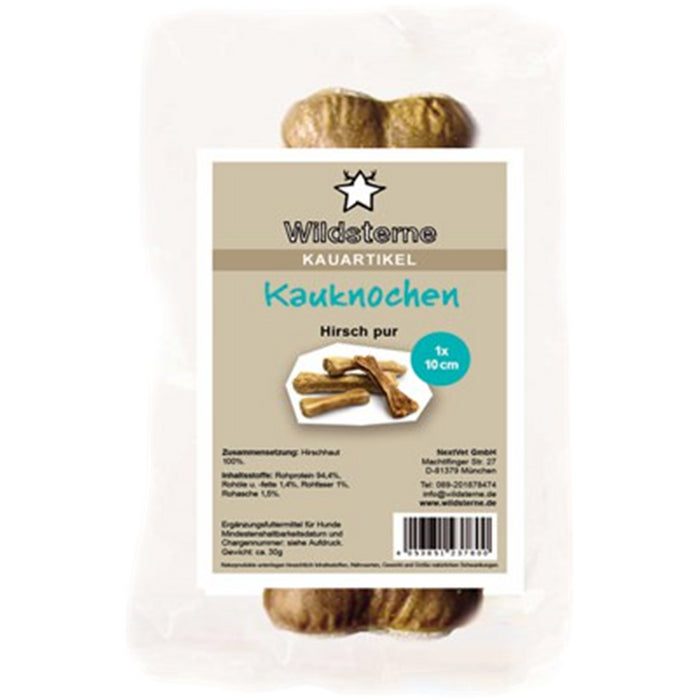 Wildsterne Kauknochen Hirsch pur