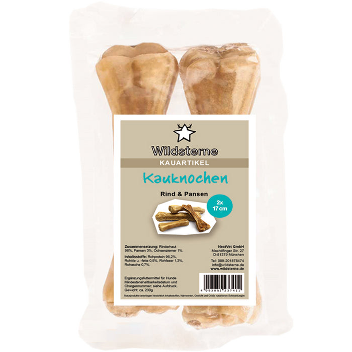 Wildsterne Kauknochen Rind + Pansen
