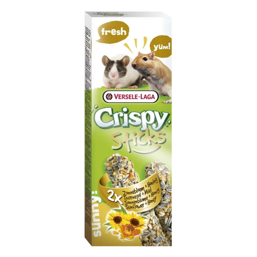 Crispy Sticks Rennmäuse-Mäuse Sonnenblume & Honig 2 Stück 110g