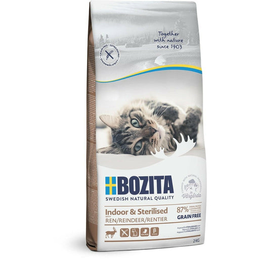 Bozita Katze Indoor& Sterilised Grain free Reindeer Eco Bundle 2x2kg.