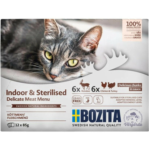 Bozita Cat PB Indoor & Sterilised Häppchen in Soße 12x85g