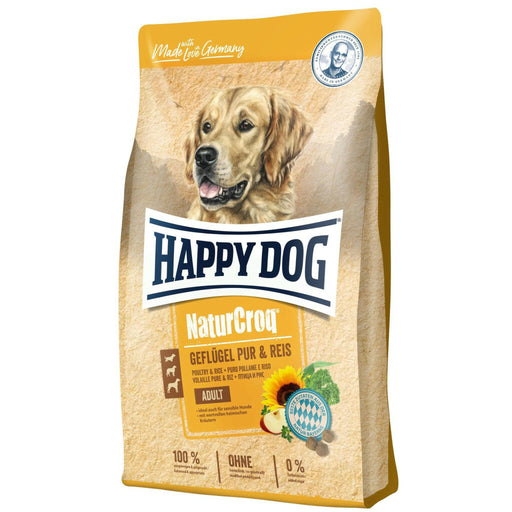 Happy Dog NaturCroq Geflügel pur & Reis Eco Bundle 2x4kg.
