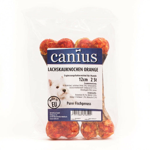 Canius Lachskauknochen orange 12cm 2er Pack